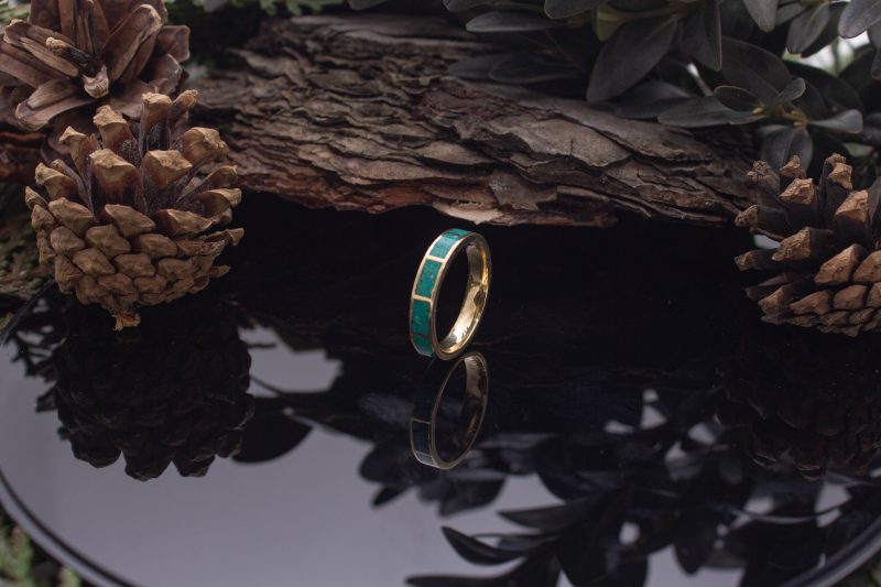 Brass Micro Mosaic Ring - Image 5
