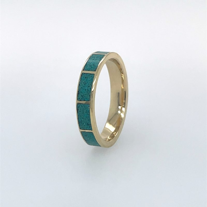 Brass Micro Mosaic Ring - Image 2