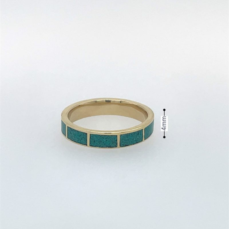 Brass Micro Mosaic Ring - Image 3