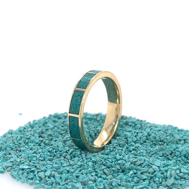 Brass Micro Mosaic Ring