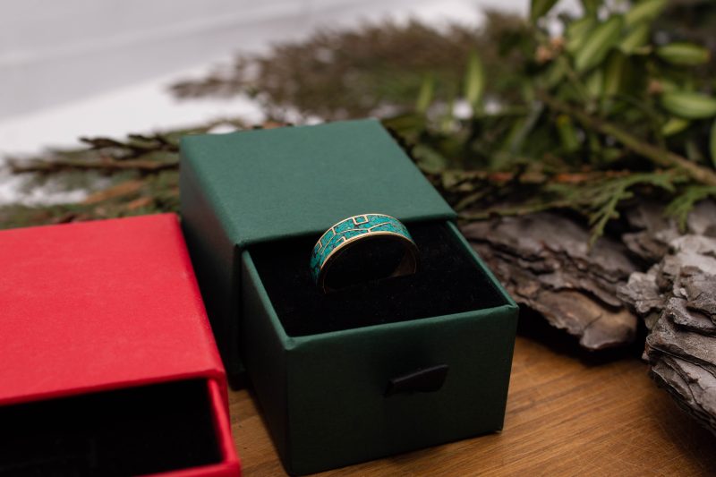 Brass Micro Mosaic Ring - Image 6