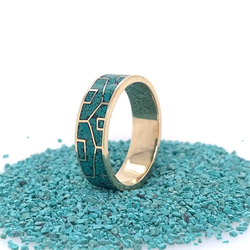 Brass Micro Mosaic Ring