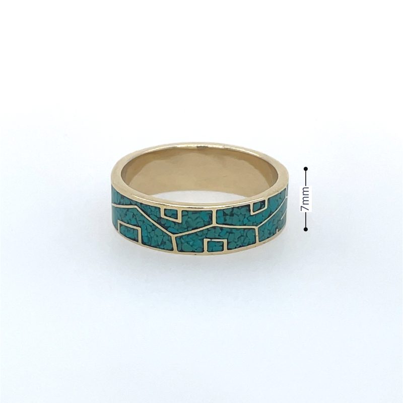 Brass Micro Mosaic Ring - Image 3