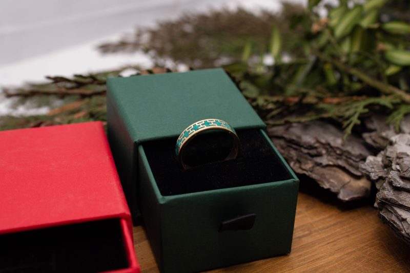Brass Micro Mosaic Ring - Image 6