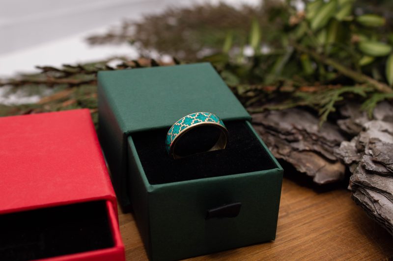 Brass Micro Mosaic Ring - Image 6