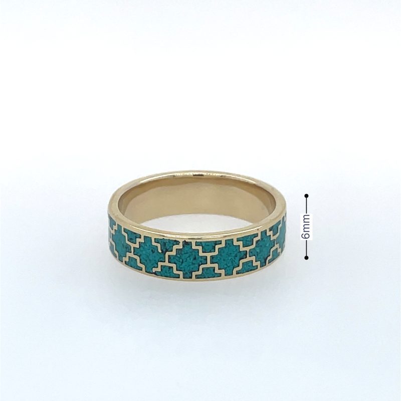 Brass Micro Mosaic Ring - Image 3