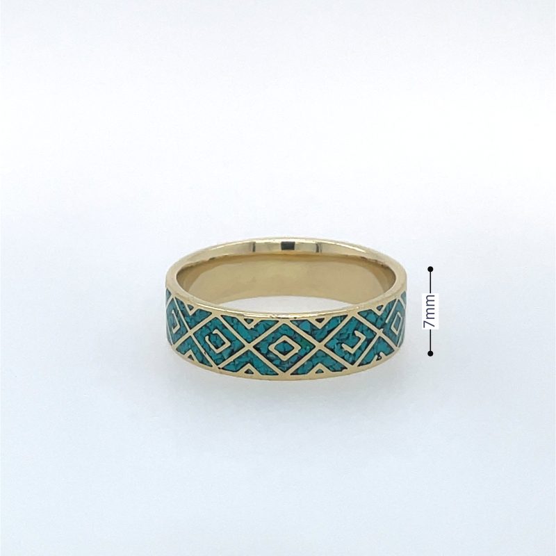 Brass Micro Mosaic Ring - Image 3