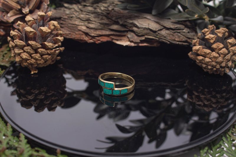 Brass Micro Mosaic Ring - Image 5