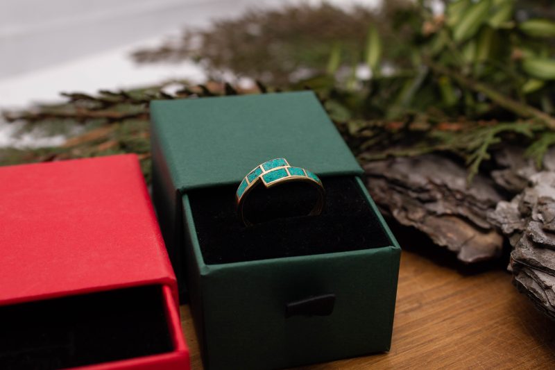Brass Micro Mosaic Ring - Image 6