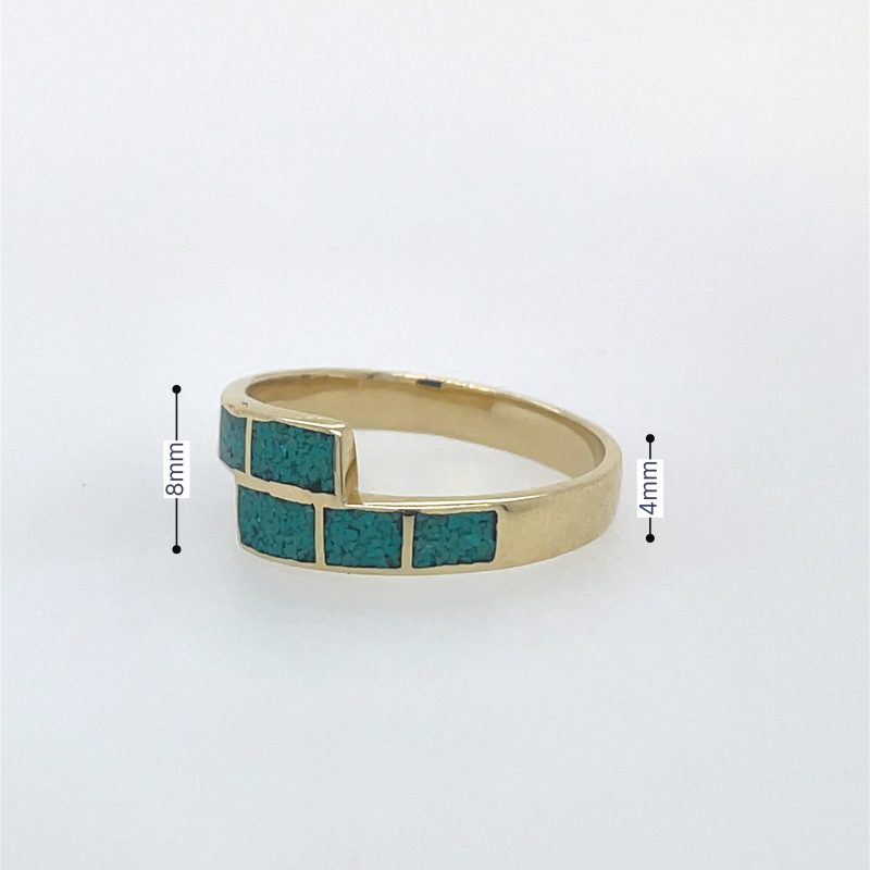 Brass Micro Mosaic Ring - Image 3