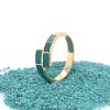 Brass Micro Mosaic Ring