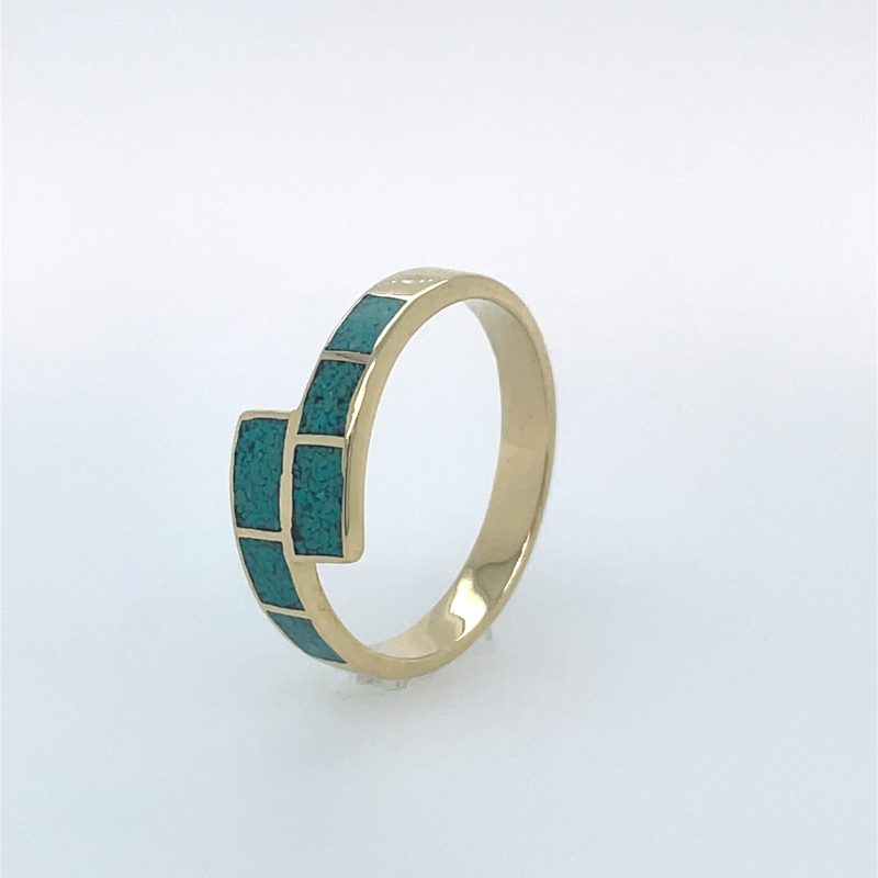 Brass Micro Mosaic Ring - Image 2