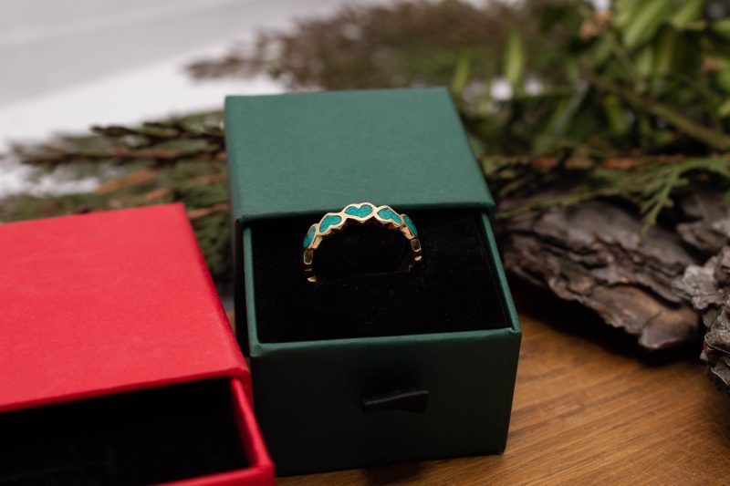 Brass Micro Mosaic Ring - Image 6