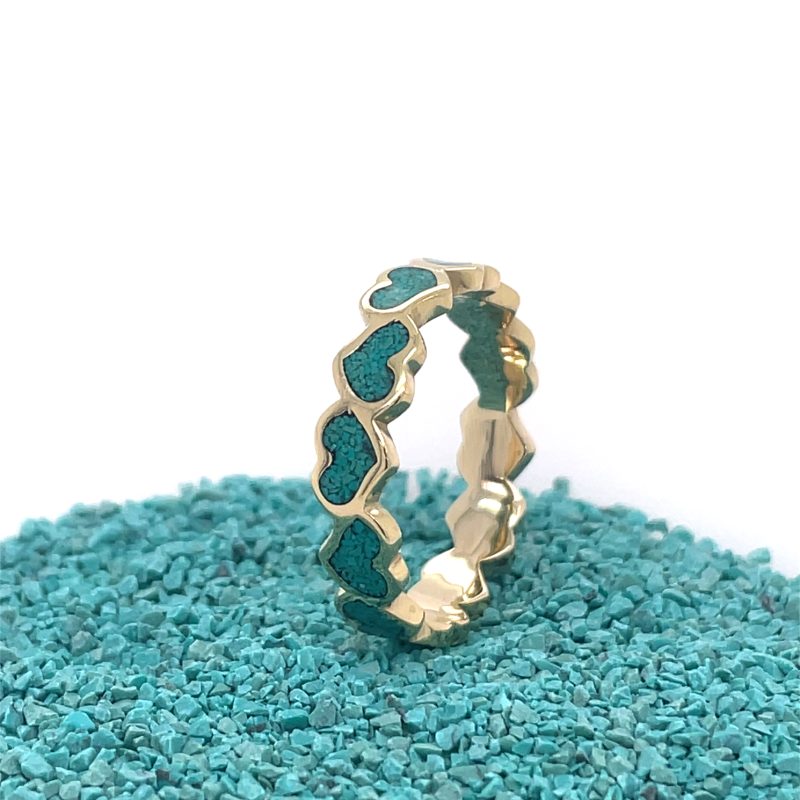 Brass Micro Mosaic Ring