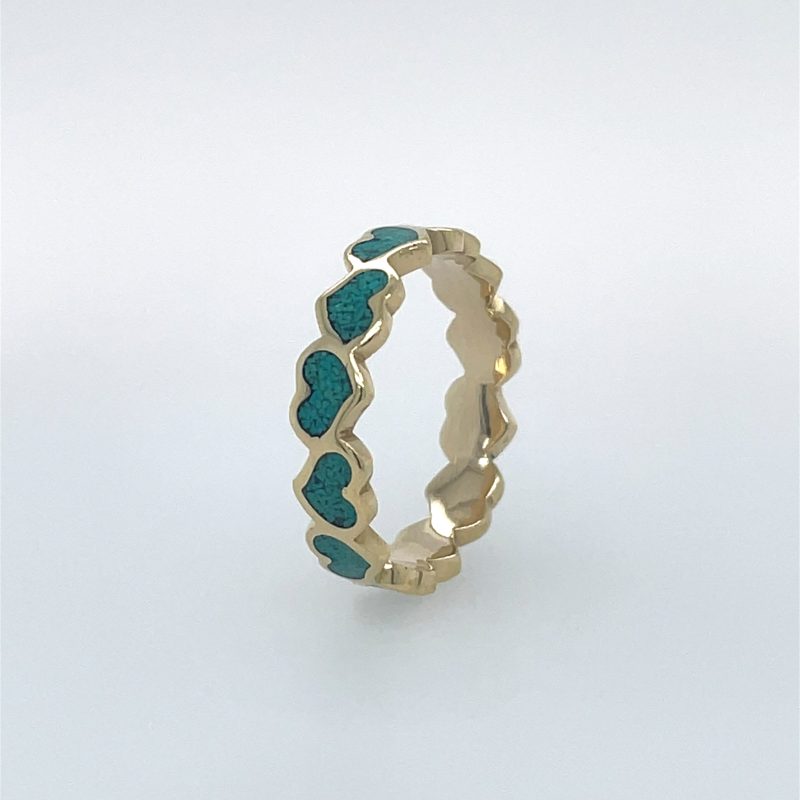 Brass Micro Mosaic Ring - Image 2