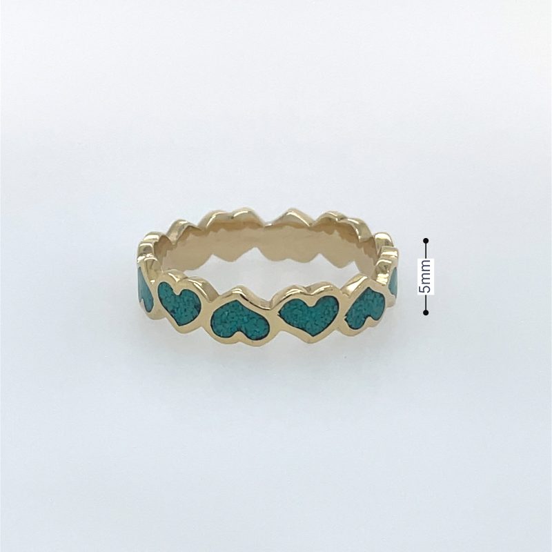 Brass Micro Mosaic Ring - Image 3