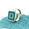 Brass Micro Mosaic Ring