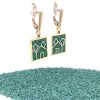 Brass Micro Mosaic Earring