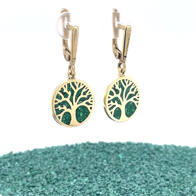 Brass Micro Mosaic Earring