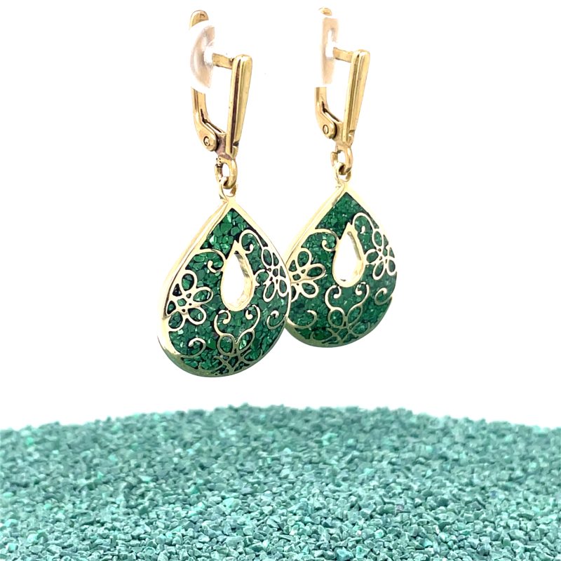 Brass Micro Mosaic Earring