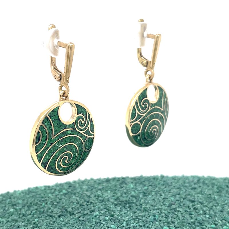 Brass Micro Mosaic Earring