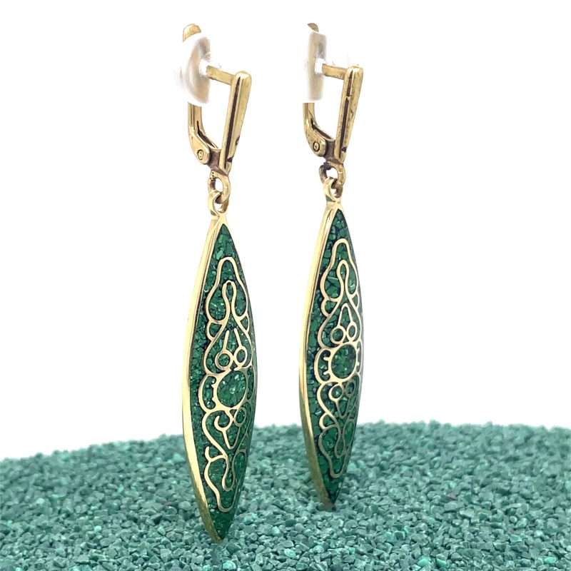 Brass Micro Mosaic Earring