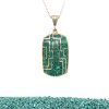 Brass Micro Mosaic Necklace