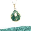 Brass Micro Mosaic Necklace