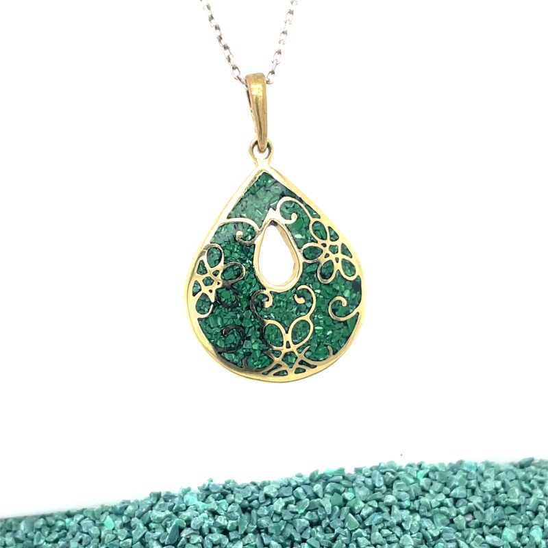 Brass Micro Mosaic Necklace