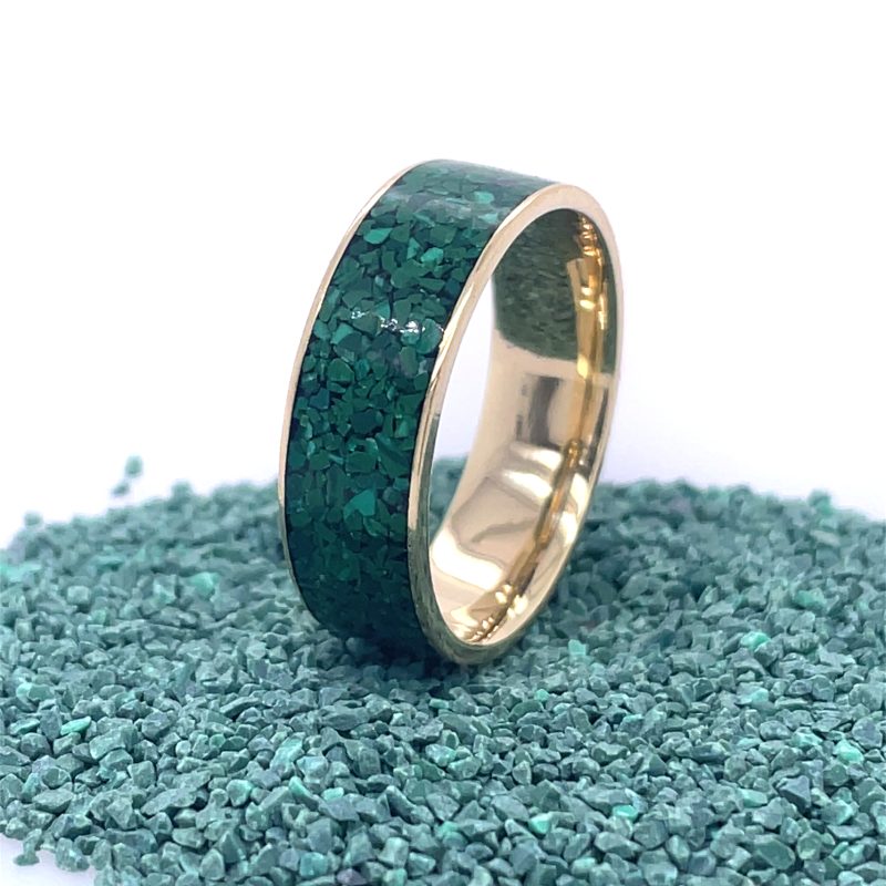 Brass Micro Mosaic Ring