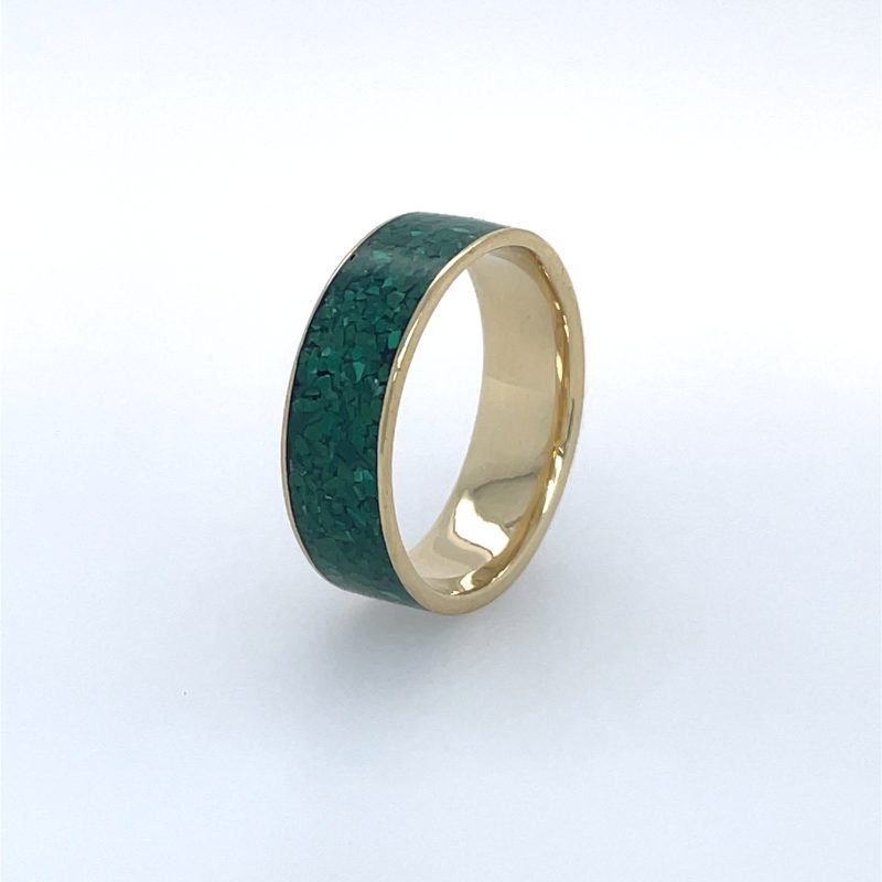 Brass Micro Mosaic Ring - Image 2