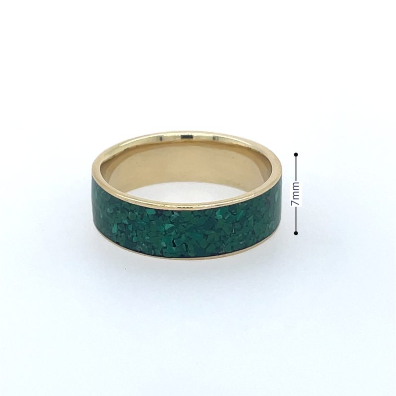 Brass Micro Mosaic Ring - Image 3