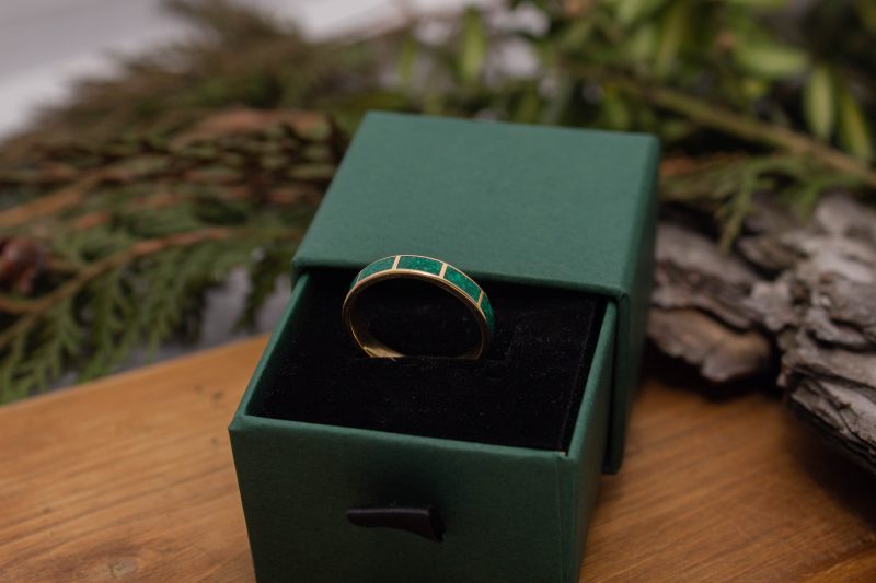 Brass Micro Mosaic Ring - Image 6