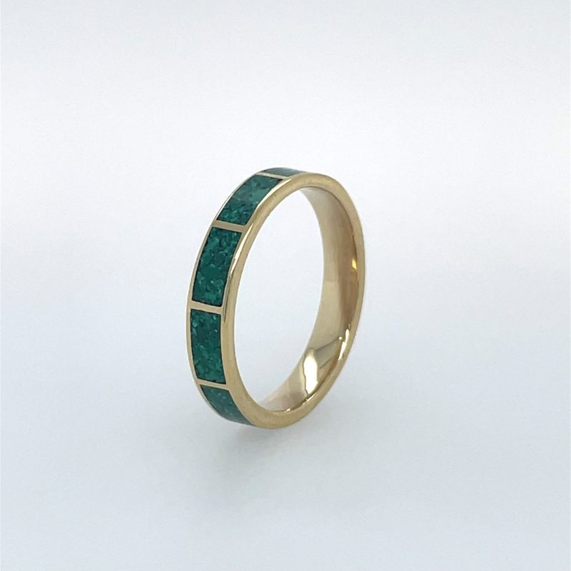 Brass Micro Mosaic Ring - Image 2