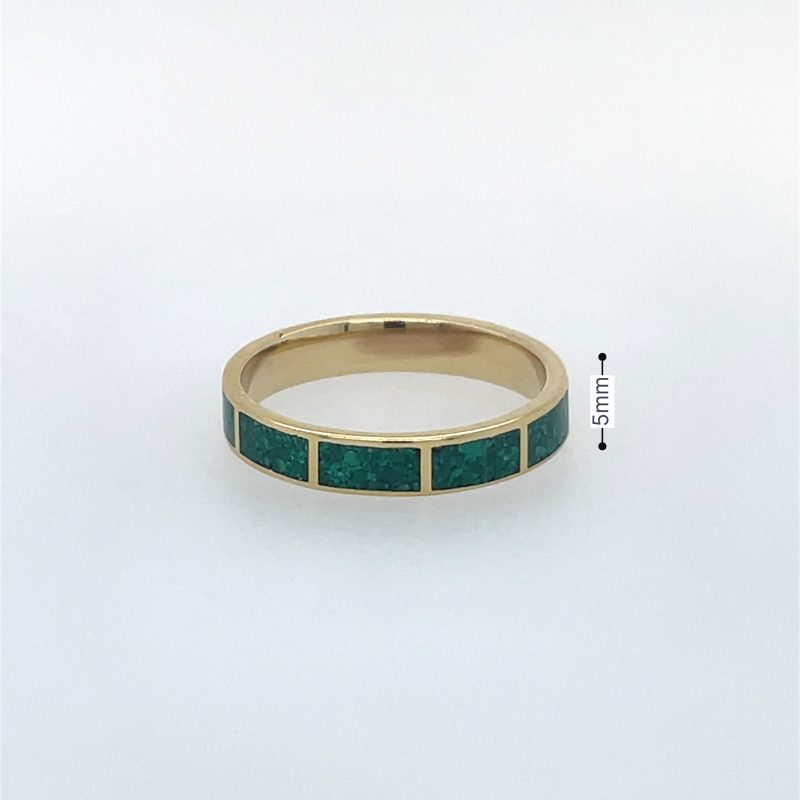 Brass Micro Mosaic Ring - Image 3