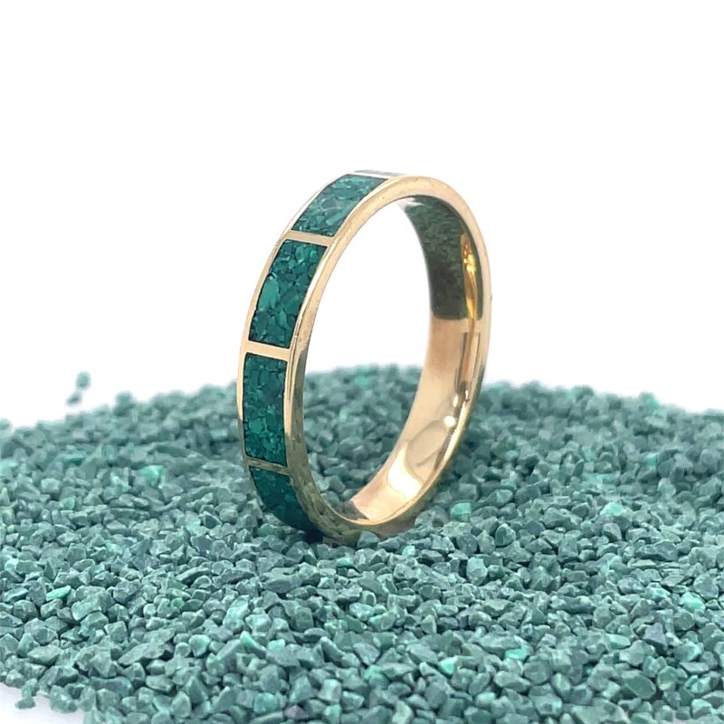 Brass Micro Mosaic Ring