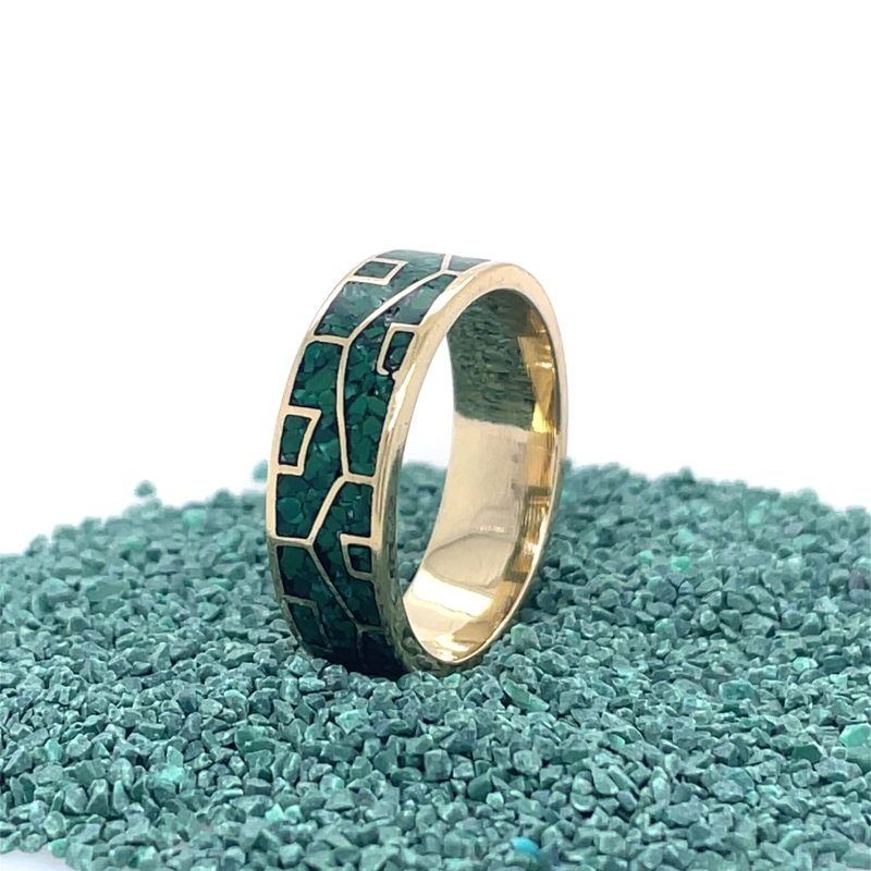 Brass Micro Mosaic Ring