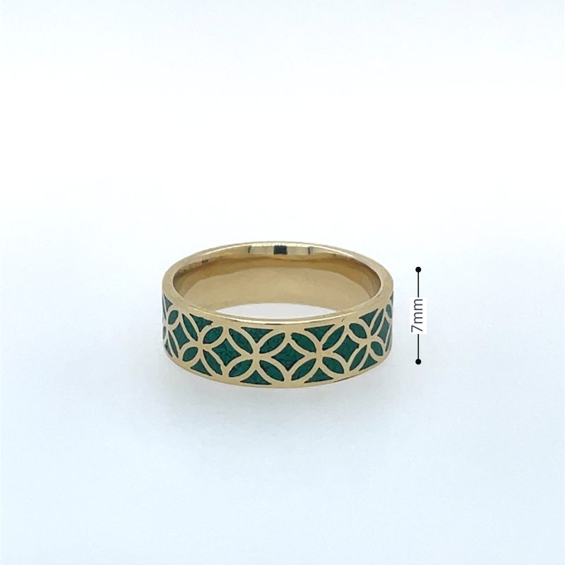 Brass Micro Mosaic Ring - Image 3