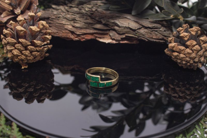 Brass Micro Mosaic Ring - Image 5