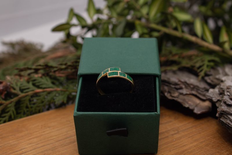 Brass Micro Mosaic Ring - Image 6