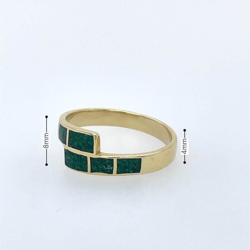 Brass Micro Mosaic Ring - Image 3