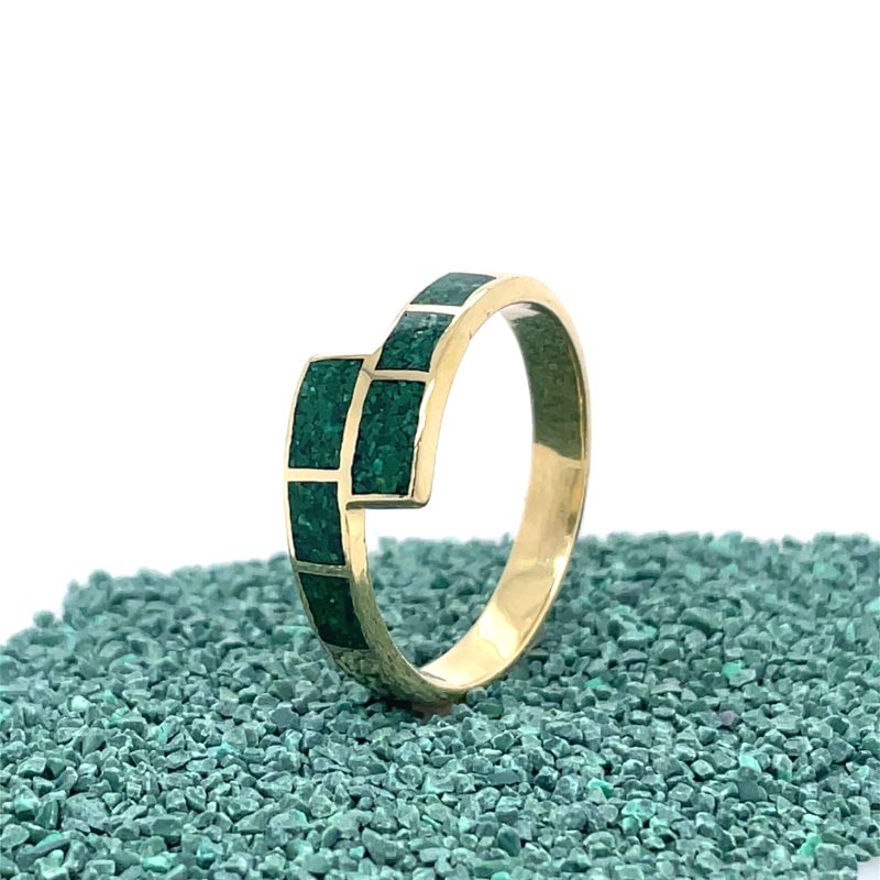 Brass Micro Mosaic Ring