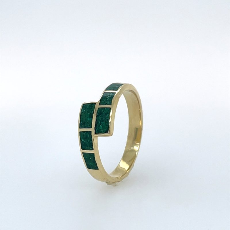 Brass Micro Mosaic Ring - Image 2