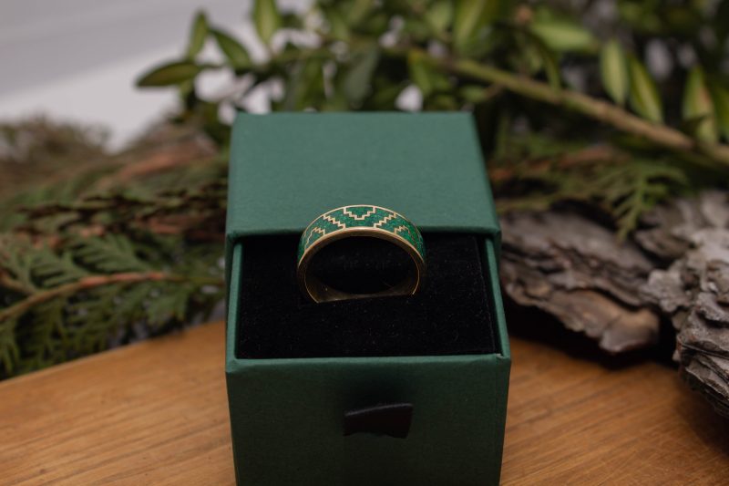 Brass Micro Mosaic Ring - Image 6