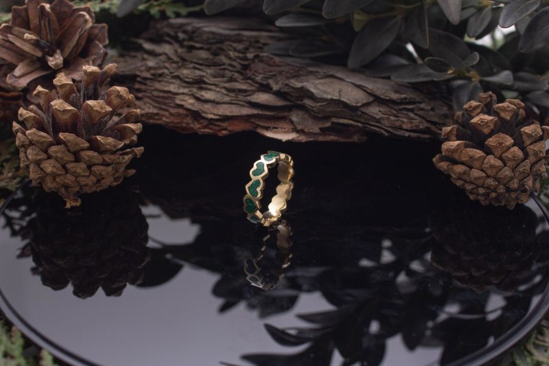 Brass Micro Mosaic Ring - Image 5