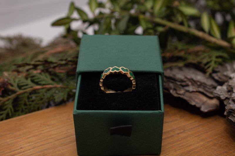 Brass Micro Mosaic Ring - Image 6