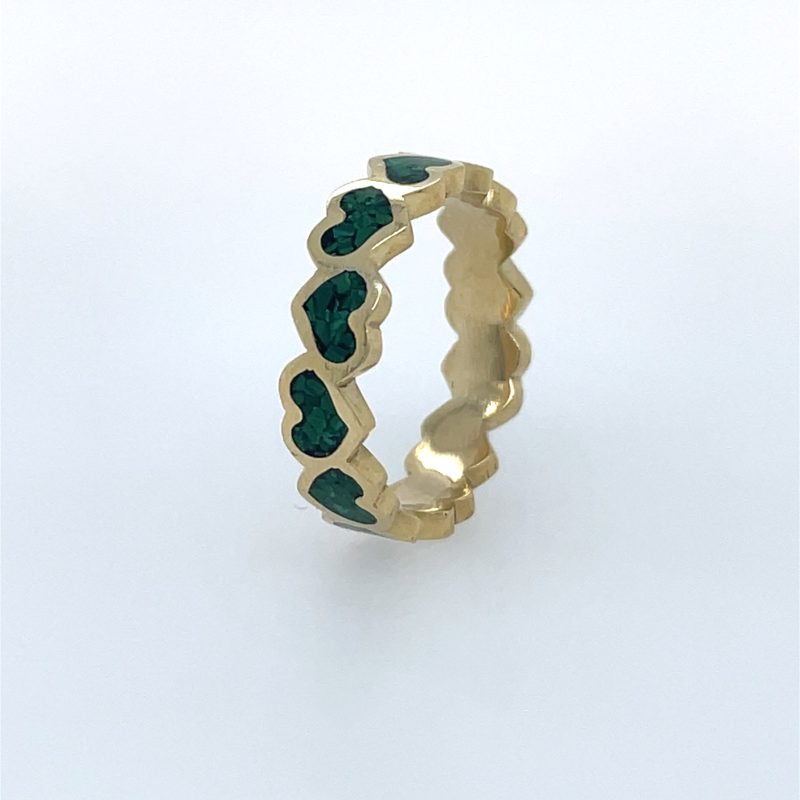 Brass Micro Mosaic Ring - Image 2