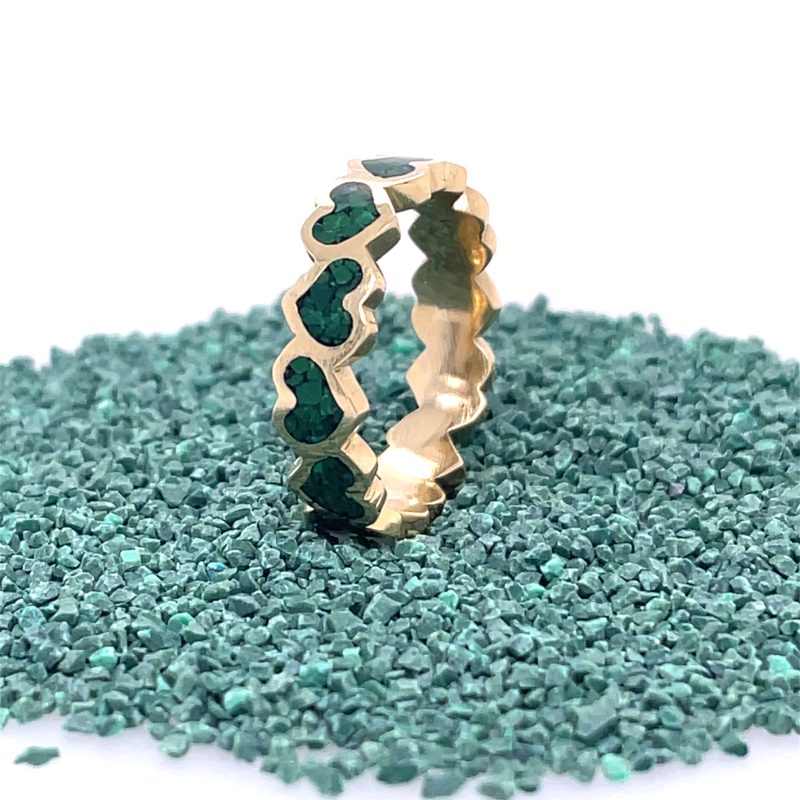 Brass Micro Mosaic Ring