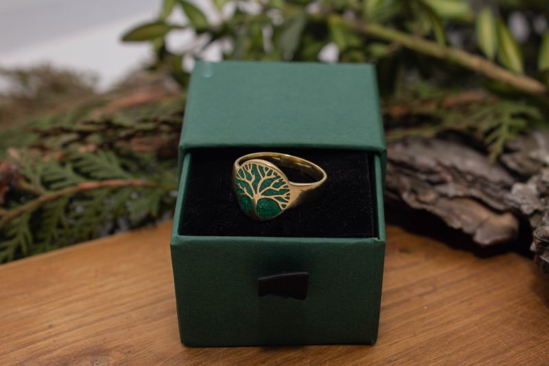 Brass Micro Mosaic Ring - Image 6