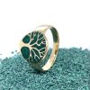 Brass Micro Mosaic Ring